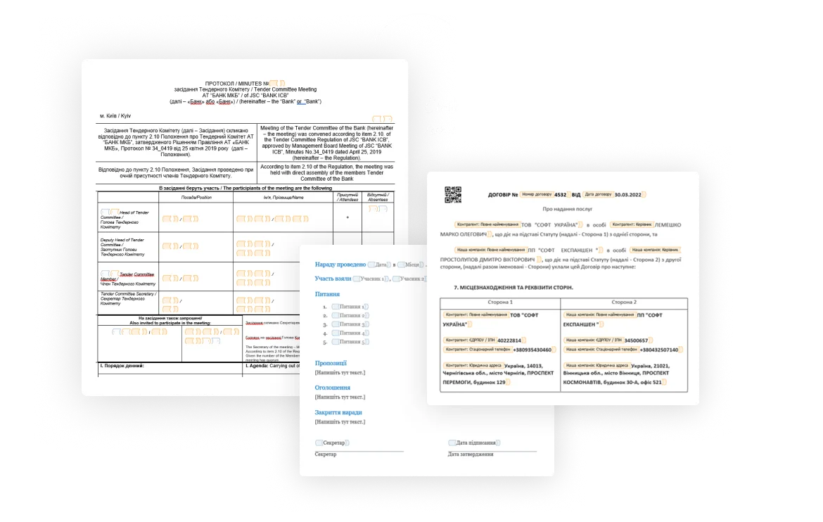 Document templates — Create and Automate with Low Code and No Code | softXspace