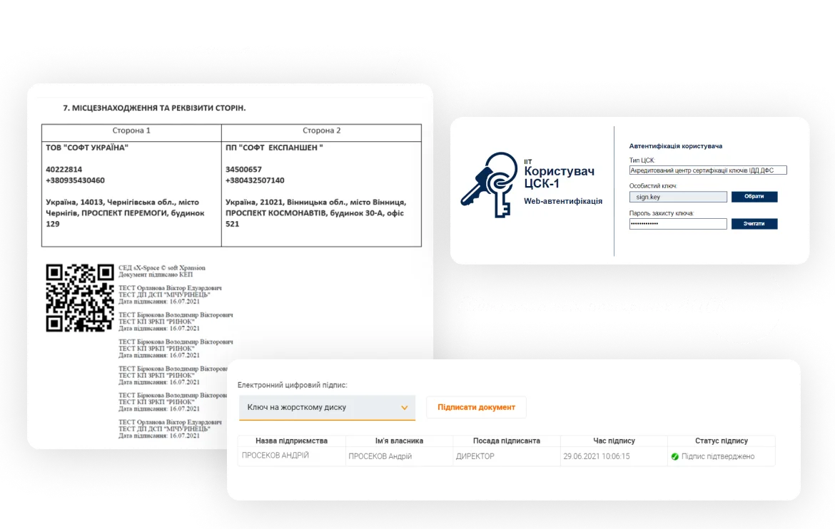 Qualified signature — Система електронного документообігу для держаних органів та ОМС