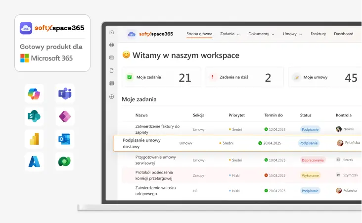 Automatyzuj SharePoint z softXspace365