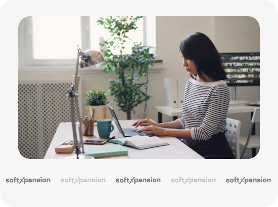 HR professional working in office